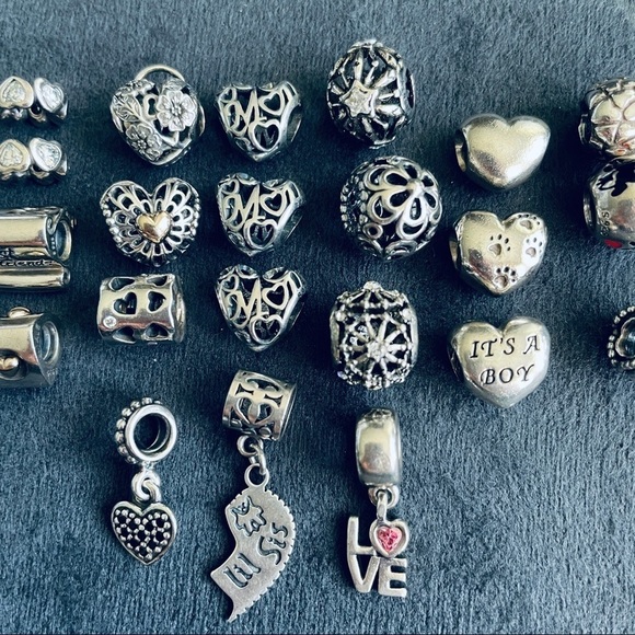 Pandora Bracelets Charms Spacers Stoppers Sterling Silver & Gold, ASK FO… - Picture 9 of 12